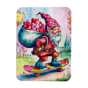 Magnet Flexible Gnome de la Saint-Valentin Joyeuse Saint-Valentin