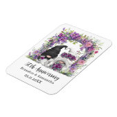 Magnet Flexible Gnome Purple Floral 50e anniversaire Mariage (Côté Gauche)