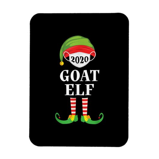 Magnet Flexible Goat Elf Matching Christmas (Vertical)