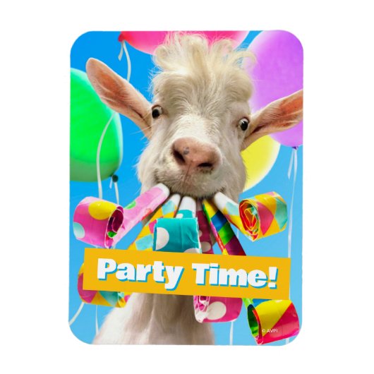 Magnet Flexible Goat with Party Blowers (Vertical)