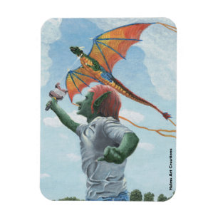 Magnet Flexible Goblin Flying Dragon Kite Flexible Imaginaire Magn
