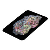 Magnet Flexible Goethite montrant l'irdescence (Côté Gauche)