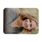 Magnet Flexible Gold Adventure attend l'aimant photo de graduation (Horizontal)