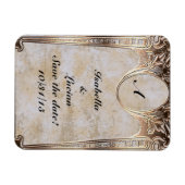 Magnet Flexible Gold Embossed Look Steamunk (Horizontal)