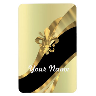 Magnet Flexible Gold fleur de lys personnalisé