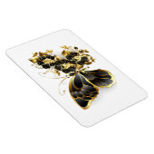 Magnet Flexible Gold flower Butterfly with Black Orchid (Côté Droit)