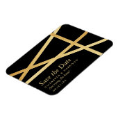 Magnet Flexible Gold Foil Effect Style géométrique Enregistrer la  (Côté Gauche)