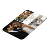 Magnet Flexible Gold Forever Toujours Photo Collage Mariage (Côté Gauche)