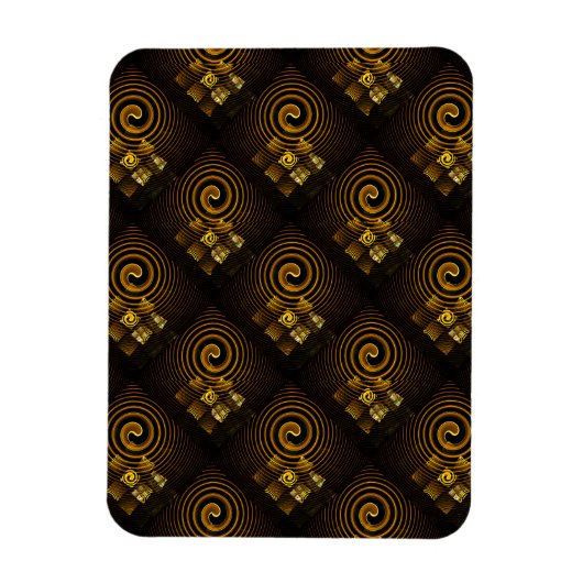 Magnet Flexible Gold Modern Boho Elegant Abstract Art Pattern #502 (Vertical)
