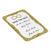 Magnet Flexible Gold Parties scintillant Gold Infinity Enregistrer (Côté Droit)