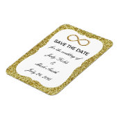 Magnet Flexible Gold Parties scintillant Gold Infinity Enregistrer (Côté Gauche)