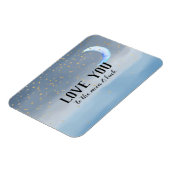 Magnet Flexible Gold Stars Moon Blue Ombre (Côté Gauche)