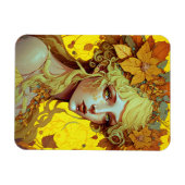 Magnet Flexible Golden Elf Fairy Fae Imaginaire Art (Horizontal)