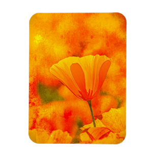 Magnet Flexible Golden Orange California Poppy "Terre D'Orange"