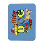 Magnet Flexible Golden Retriever Agilité (Vertical)