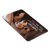 Magnet Flexible Golden Retriever Exercice Démotivationnel (Côté Droit)