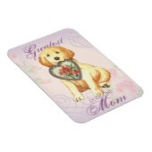 Magnet Flexible Golden Retriever Heart Maman (Côté Droit)