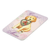 Magnet Flexible Golden Retriever Heart Maman (Côté Gauche)