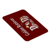 Magnet Flexible Golden Retriever Papa (Côté Droit)