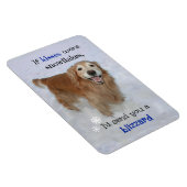 Magnet Flexible Golden Retriever Snowflers Kisses (Côté Droit)