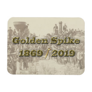 Magnet Flexible Golden Spike Transcontinental Railroad Sesquincent