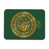 Magnet Flexible Golden Targaryen Crest (Horizontal)