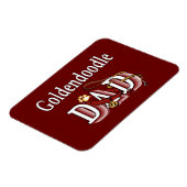Magnet Flexible Goldendoodle Papa (Côté Gauche)