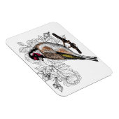 Magnet Flexible Goldfinch et rose (Côté Droit)