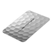 Magnet Flexible Golf Ball Dimples motif avec texte personnalisé (Côté Gauche)