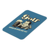 Magnet Flexible Golf : Boire et conduire depuis 1642 (Côté Gauche)