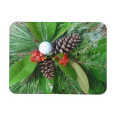 Magnet Flexible Golf cônes de pin et verdure Noël (Horizontal)