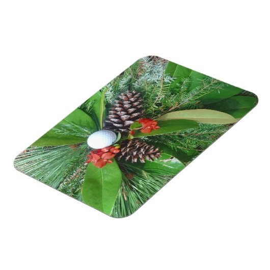 Magnet Flexible Golf cônes de pin et verdure Noël (Côté Gauche)