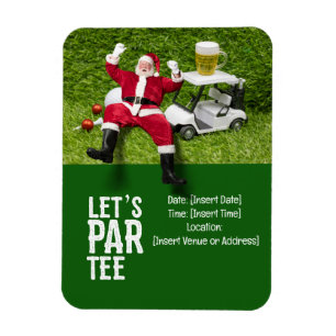 Magnet Flexible Golf Par tee party Le Père Noël Squad
