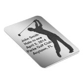 Magnet Flexible Golf Trou en un Commémoration personnalisable (Côté Droit)