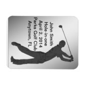 Magnet Flexible Golf Trou en un Commémoration personnalisable (Horizontal)