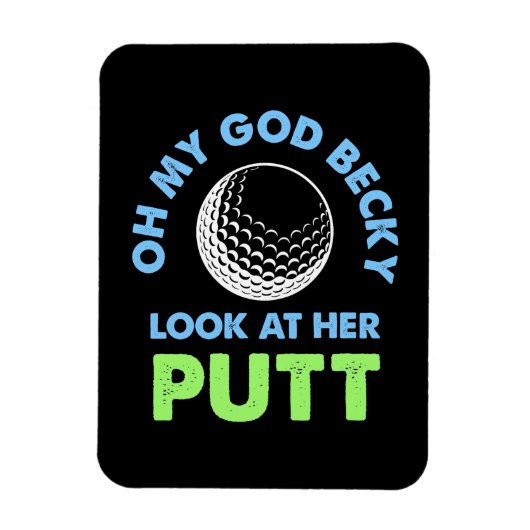 Magnet Flexible Golfer Oh Mon Dieu (Vertical)