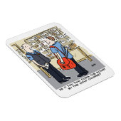 Magnet Flexible Golfer Postman aime le dessin sur le golf (Côté Droit)