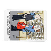 Magnet Flexible Golfer Postman aime le dessin sur le golf (Horizontal)