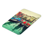 Magnet Flexible Gondolas Sur Grand Canal, Venise, Italie. Retro (Côté Gauche)