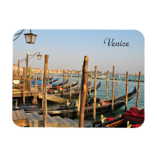 Magnet Flexible Gondoles, Venise, Italie, photographie, aimant