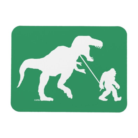 Magnet Flexible Gone Squatchin avec T-rex (Horizontal)