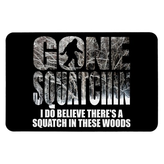 Magnet Flexible Gone Squatchine **Special Winter Edition** (Horizontal)