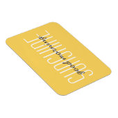 Magnet Flexible Good Morning Sunshine Yellow Typography Sun Devis (Côté Droit)