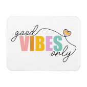 Magnet Flexible Good Vibes seulement Rainbow Heart (Horizontal)
