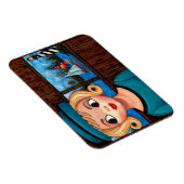 Magnet Flexible Googly Girl Sailor Head Vase Lighthouse Voilier (Côté Droit)