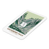 Magnet Flexible Gooseberry Falls State Park Minnesota Vintage (Côté Gauche)