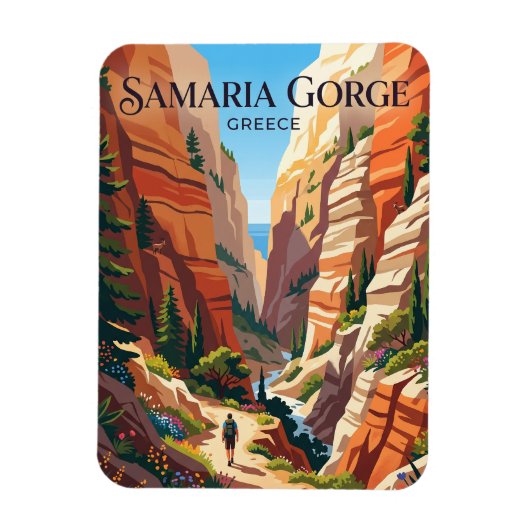 Magnet Flexible Gorge de Samarie Grèce (Vertical)