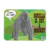Magnet Flexible Gorilla n'est pas un singe (Horizontal)