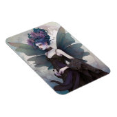 Magnet Flexible Goth Dark Fairy Girl Imaginaire Art (Côté Droit)
