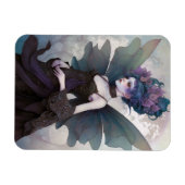 Magnet Flexible Goth Dark Fairy Girl Imaginaire Art (Horizontal)